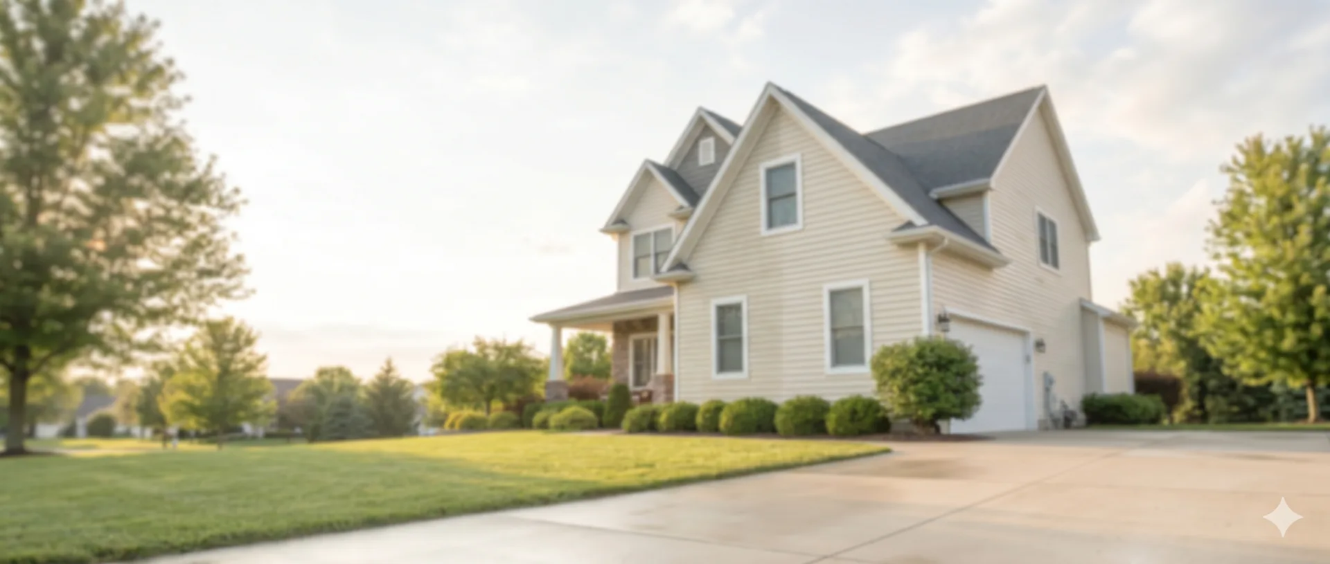 Suburban Home Exterior Front on /brick-cleaning/ — Birmingham Power Washing Birmingham