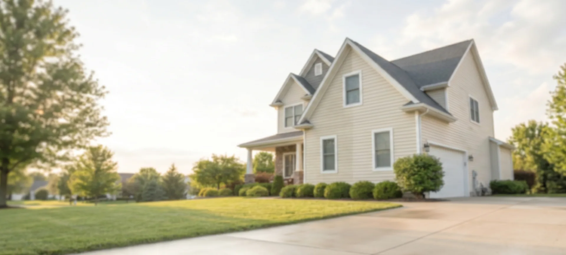 Birmingham brick suburban home with clean facade after the wash